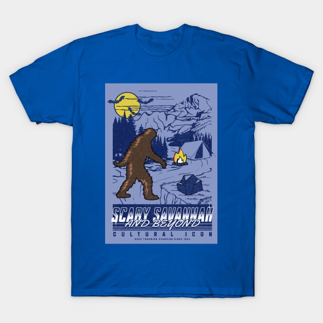 Bigfoot - Rock throwing champion since 1924 T-Shirt by Scary Savannah and Beyond